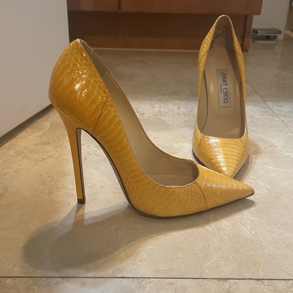 Jimmy choo snake skin shoes 37.5 - Picture 4 of 4